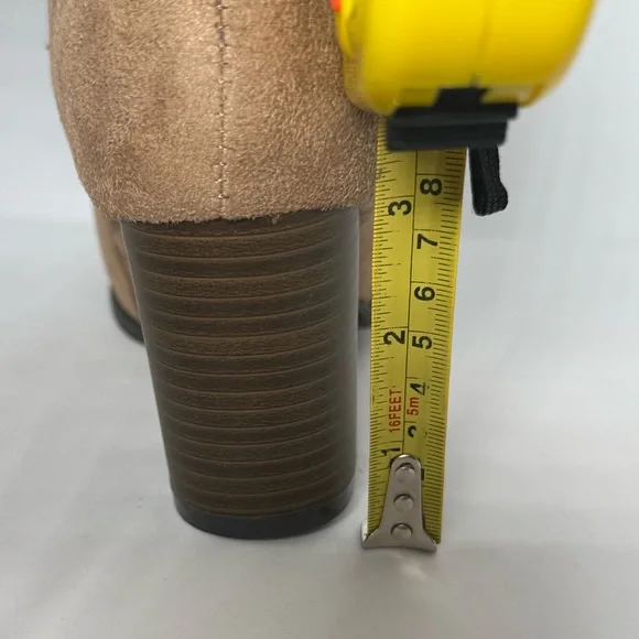 Journee Collection Women's Baylor Booties Tan/Size 7 - Picture 10 of 11